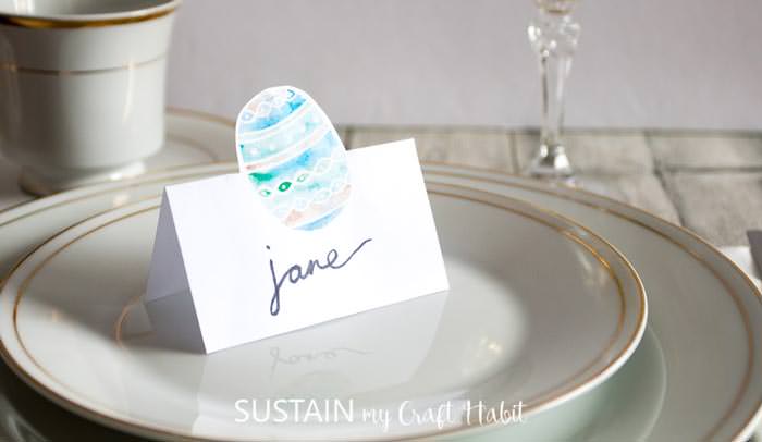 Easter free printable place card