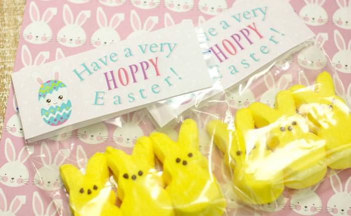 Easter free printable treat bag topper