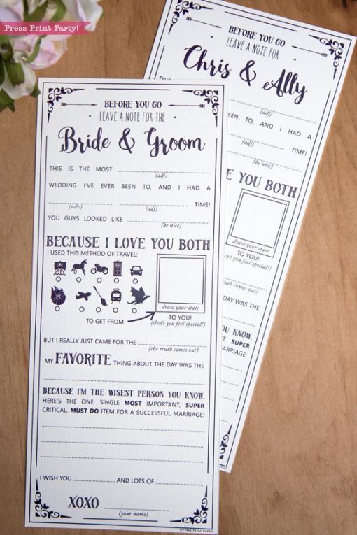 Wedding Mad Libs Printables, Star Wars Wedding