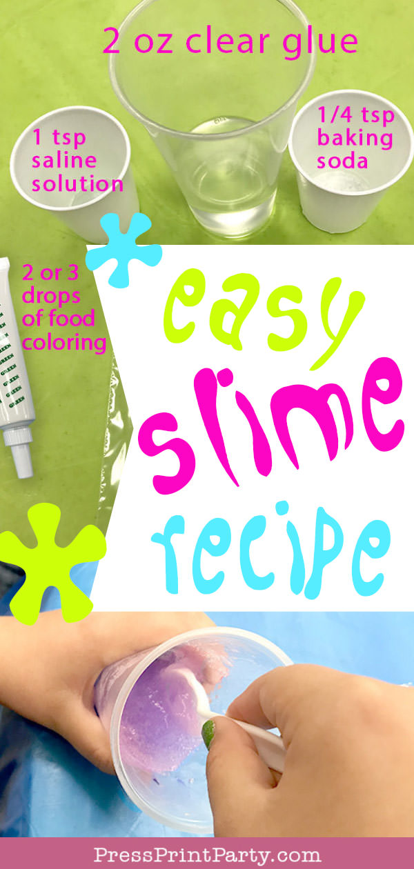 easy slime recipe pin