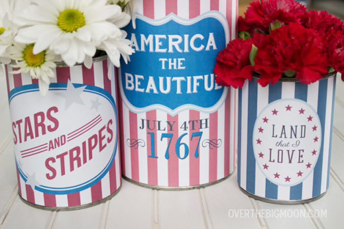 Free 4th of july printable can wrappers