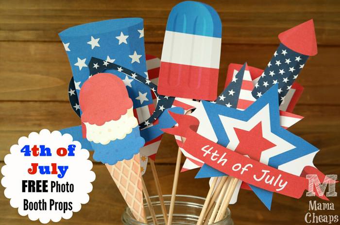 Free 4th of july photo booth props