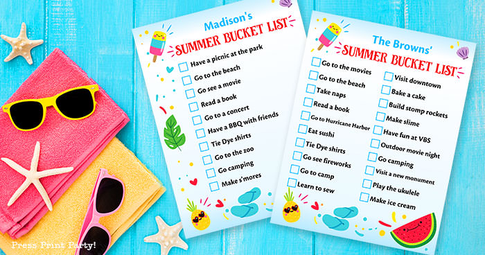 Summer Bucket List – Latter Day Baby