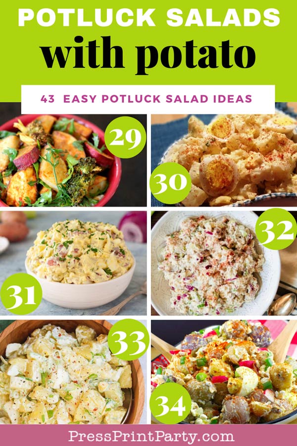 Potluck salads with potato - 43 potluck salad ideas