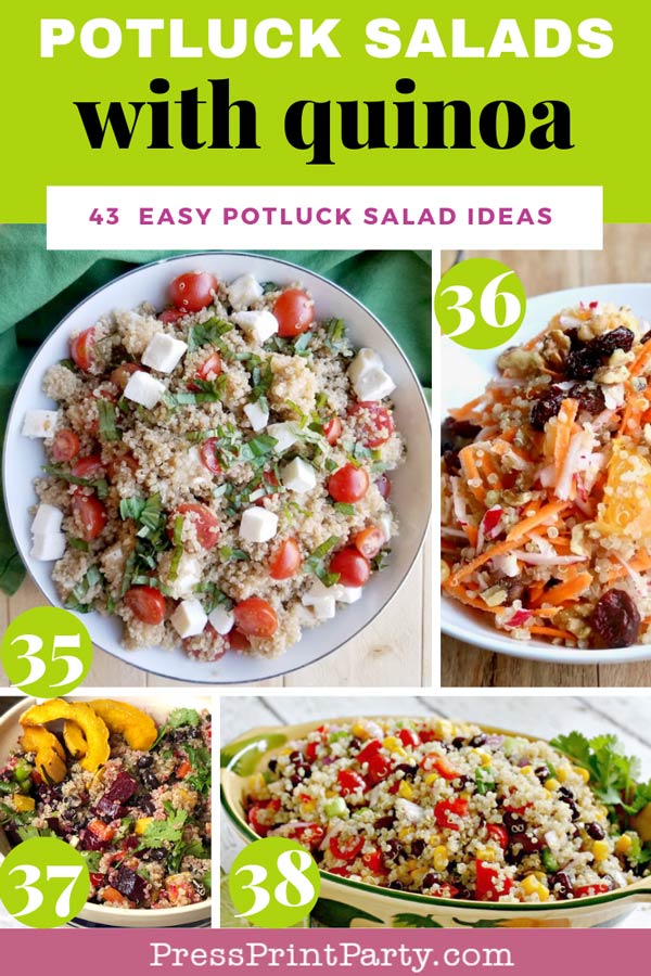 Potluck salads with quinoa - 43 potluck salad ideas