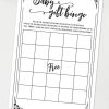 Baby gift bingo game baby shower game printable games instant download Press Print Party!