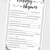 nursery rhymes game baby shower game printable games instant download Press Print Party!