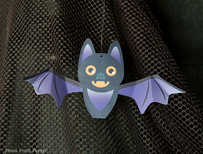 bat diy free printable for kids for halloween free printable - Press Print Party!