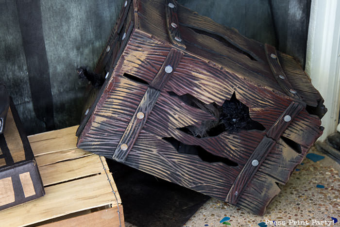 close up of old treasure chest