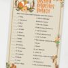 disney parent match - Woodland baby shower games and signs w woodland creatures and forest animals like a cute fox, deer, and squirrel. Press Print Party Instant Download