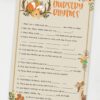 nursery rhyme - Woodland baby shower games and signs w woodland creatures and forest animals like a cute fox, deer, and squirrel. Press Print Party Instant Download