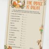 The price is right - Woodland baby shower games and signs w woodland creatures and forest animals like a cute fox, deer, and squirrel. Press Print Party Instant Download