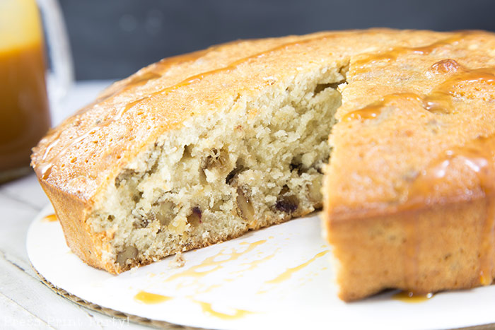 old fashioned date cake with caramel sauce - from Great Grandma Press Print Party!