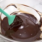 mixing the melted chocolate. French Chocolate Truffles recipe - How to make chocolate truffles - Press Print Party!