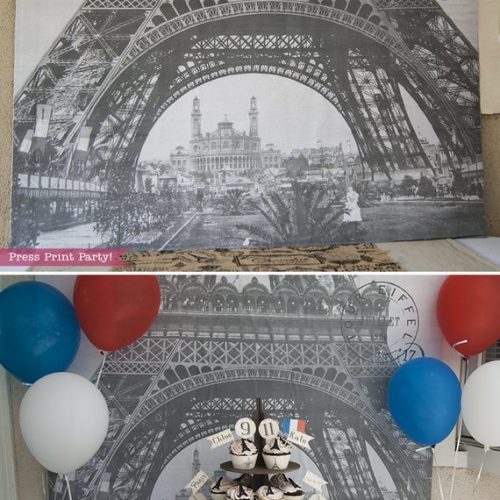 Eiffel Tower Gift or Favor Box Printable (Paris Party) - Press Print Party!