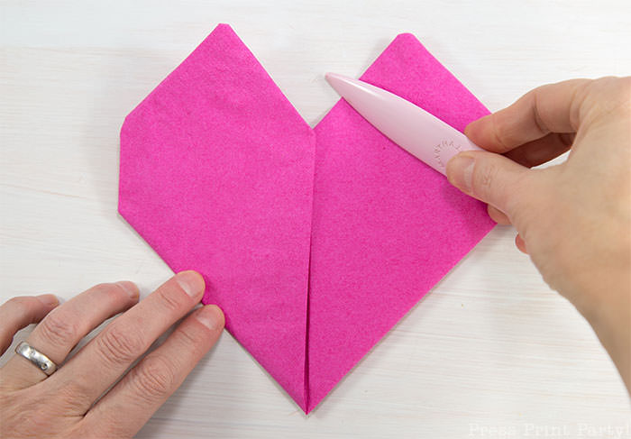 How to Fold a Paper Towel Into a Heart