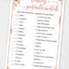 disney parent matchPrintable baby shower game Peach flowers, instant download pdf Press Print Party!