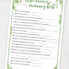 who knows mommy best baby shower game press print party