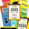 The amazing race party printables decorations, clue cards, invitation, banner, cupcake wraps, chocolate wraps, party hat route marker. How to plan an amazing race party. Amazing race challenges. Amazing race clue cards - team badges - pit stop - u-turn - Press Print Party!