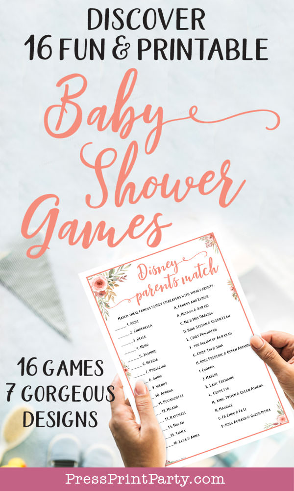 baby shower games ideas printable. Press Print Party!