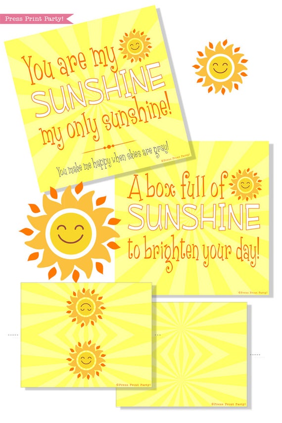 sunshine box printables make someone happy press print