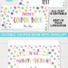 confetti editable birthday coupon book template printable last minute gift ideas download gift for her - Press Print Party!