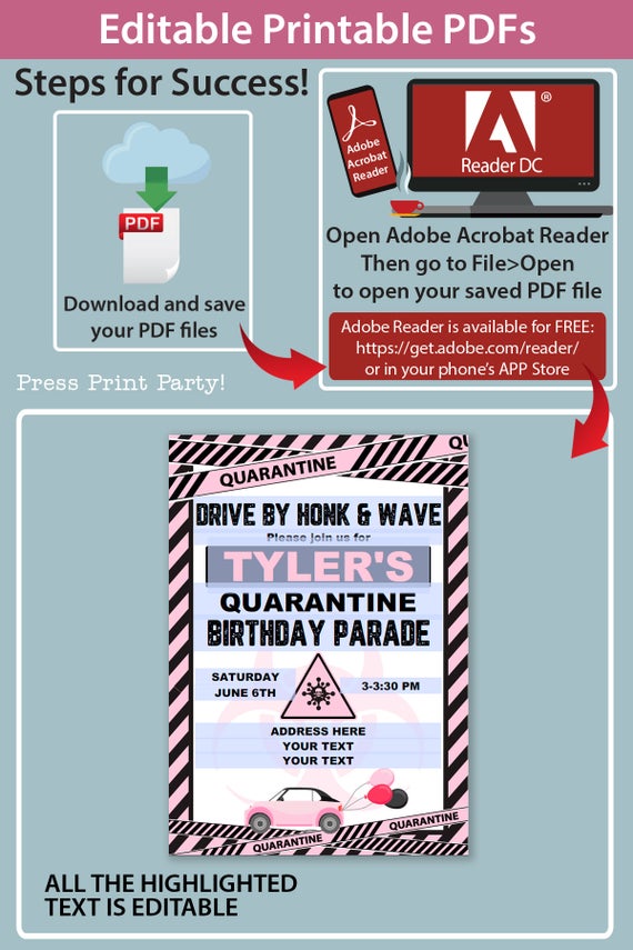 Editable BTS Ticket Birthday Invitation Instant Download