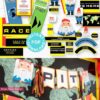 The amazing race party printables decorations, clue cards, invitation, banner, cupcake wraps, chocolate wraps, party hat route marker Press Print Party!