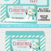 Christmas Coupon Book Printable Template, From Santa Gift Idea, Editable Blank Coupons, Last Minute Gift Stocking Stuffer, INSTANT DOWNLOAD