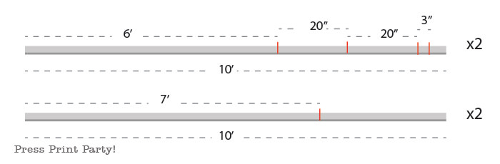 PVC frame schematic - Press Print Party!