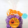 Halloween Labels Printable Avery 2" Round Labels Customizable with Editable text, Halloween treat sticker, Pumpkin, INSTANT DOWNLOAD