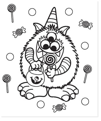 free halloween printable coloring sheets - website roundup - monster coloring page