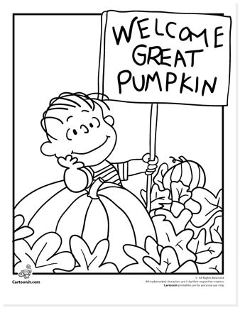 free halloween printable coloring sheets - website roundup - charlie brown coloring pages