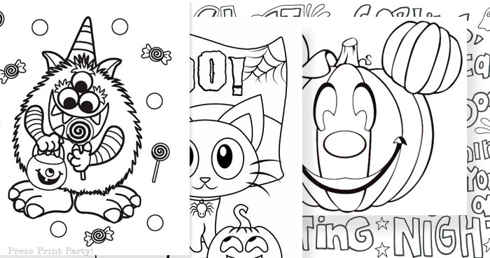 free halloween coloring pages to print out