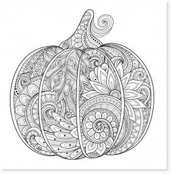 free halloween printable coloring sheets - website roundup - pumpkin zentangle coloring page