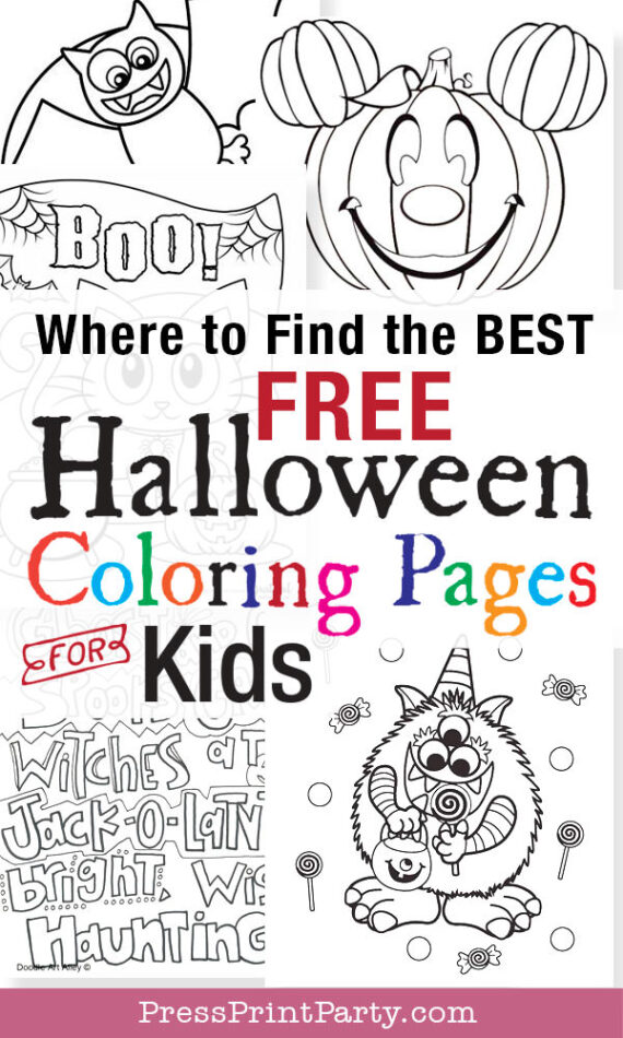 The Best FREE Printable Halloween Coloring Pages for Kids