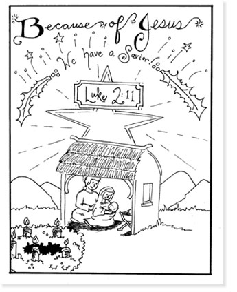 nativity coloring sheets for christmas