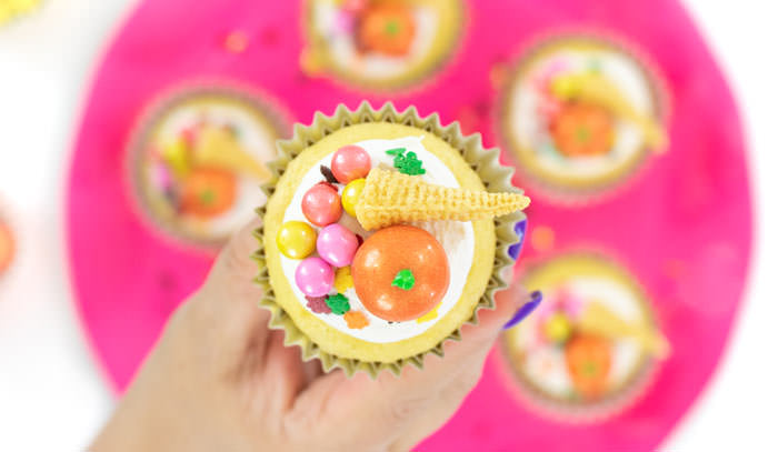 cornucopia cupcake - Cute desserts for thanksgiving