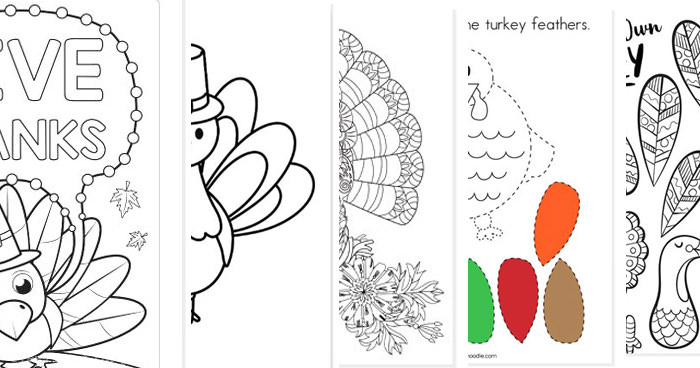 free coloring pages for thanksgiving printables