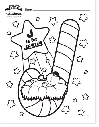 j is for jesus coloring page