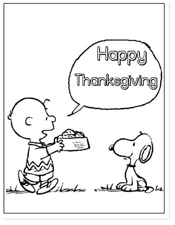 33+ Thanksgiving Charlie Brown Coloring Pages