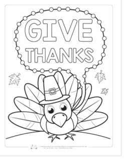 The Best Free Thanksgiving Coloring Pages Printable - Press Print Party!