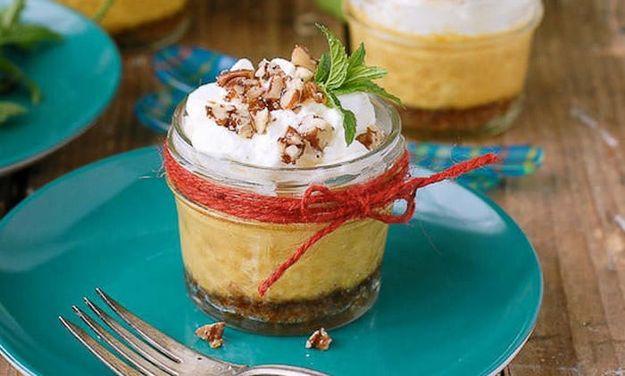 pumpkin cheesecake - Cute desserts for thanksgiving