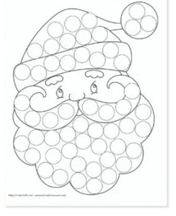 dot to dot santa coloring