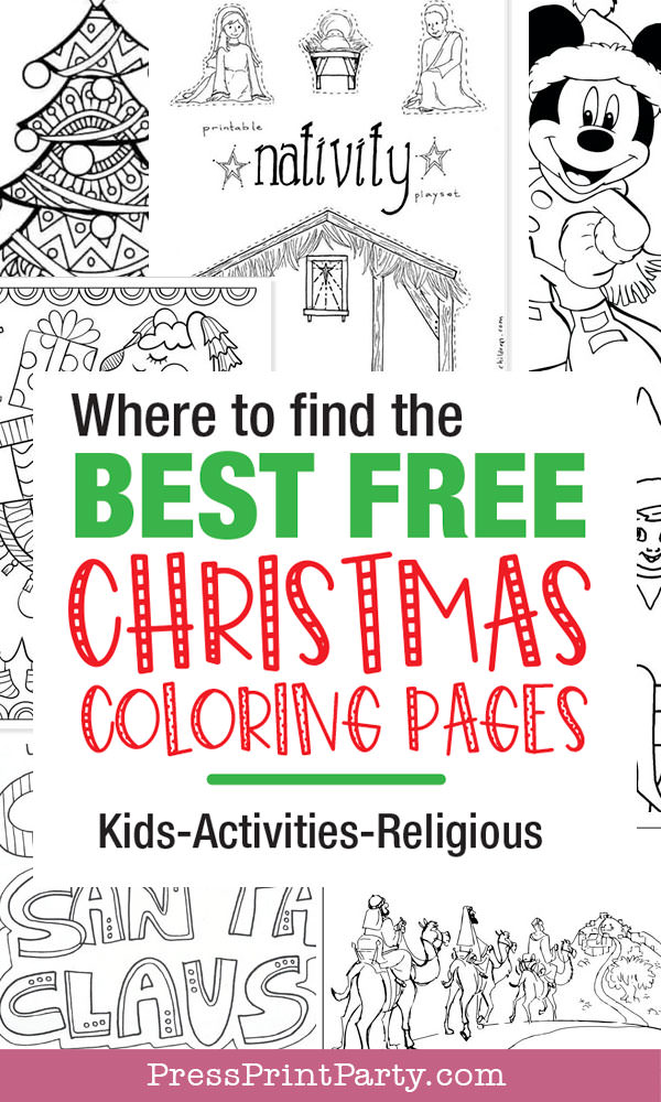 where to find the best free christmas coloring pages kids activites religious