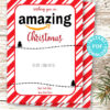 Amazon christmas gift card holder. wishing you an amazing christmas editable text red with stripes Press Print Party