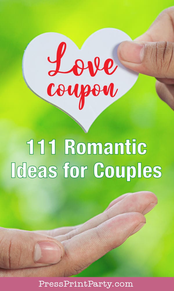 111 Love Coupon Book Ideas For Couples Press Print Party!