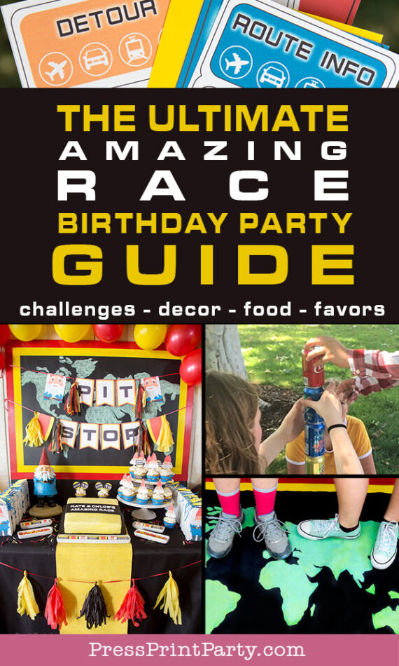 The Ultimate Amazing Race Birthday Party Guide for Teens Press Print