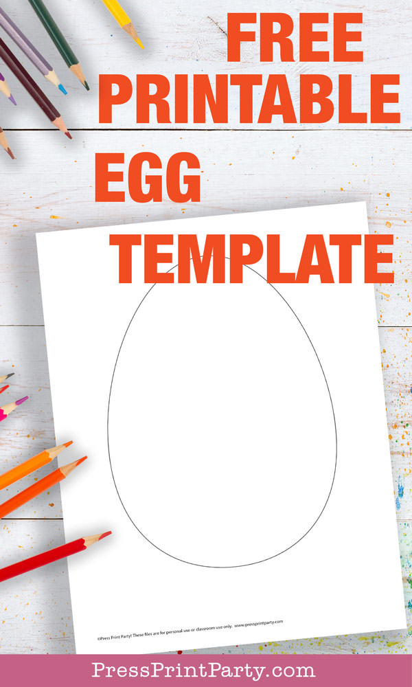 24 Easter Egg Coloring Pages & Template [Free] - Press Print Party!