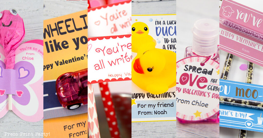 18 Creative Kids Valentines Cards Ideas for School with Printables - Press Print Party!